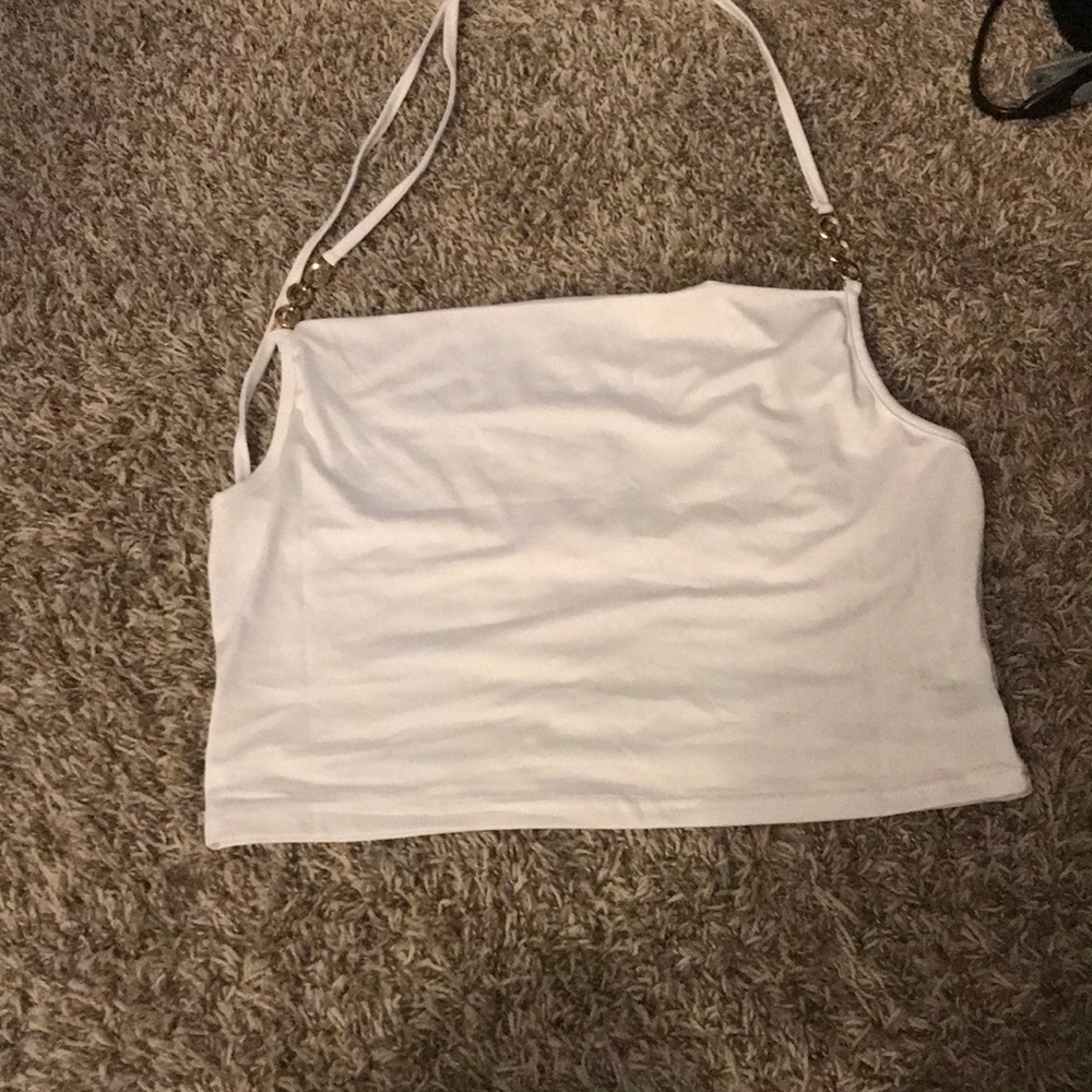 White and gold top